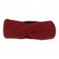 Preview: Rotes tolles sehr feines Stirnband 100% Wolle mit Fleece gefüttert Handarbeit Nepal